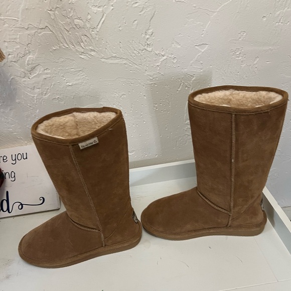 Never Worn Bearpaw Light Brown Elle Tall Boot 12” Tall Size 8.5 - Picture 5 of 8